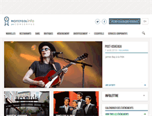 Tablet Screenshot of montrealinfo.com